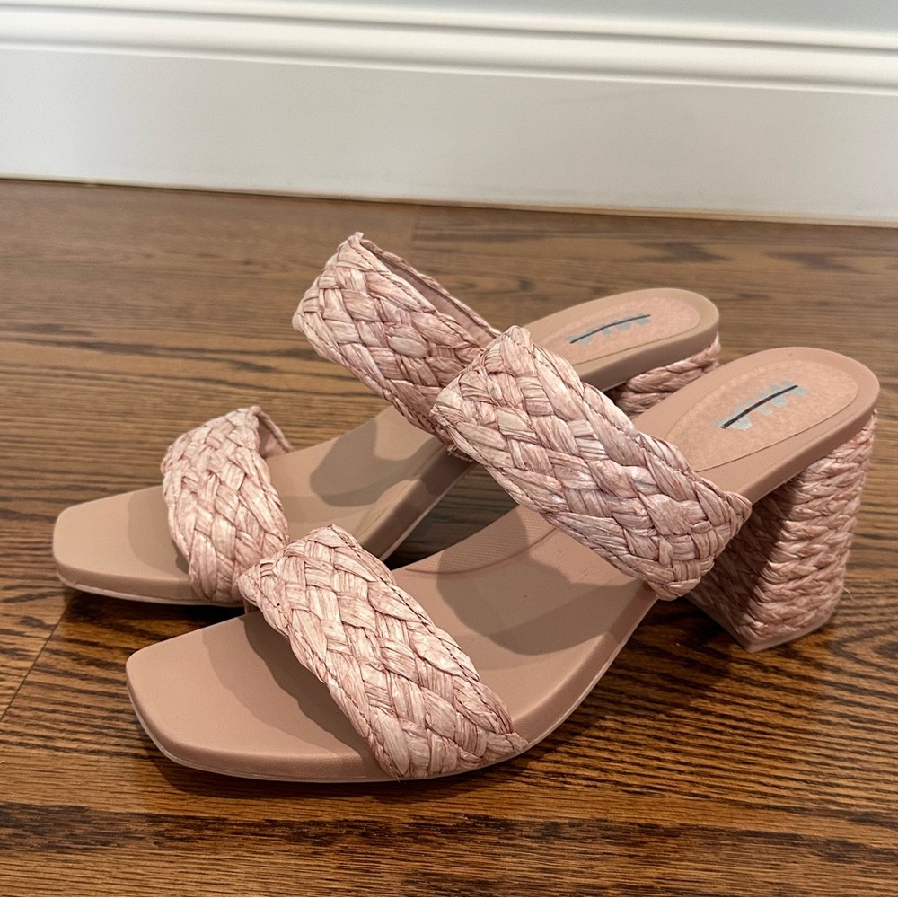 Mia Tesi-R Heeled Sandals Blush Color Size 9.5